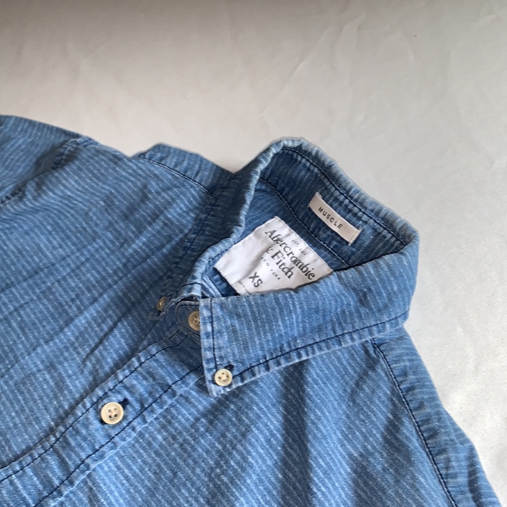 Blue Button Up - Picture 13 of 17